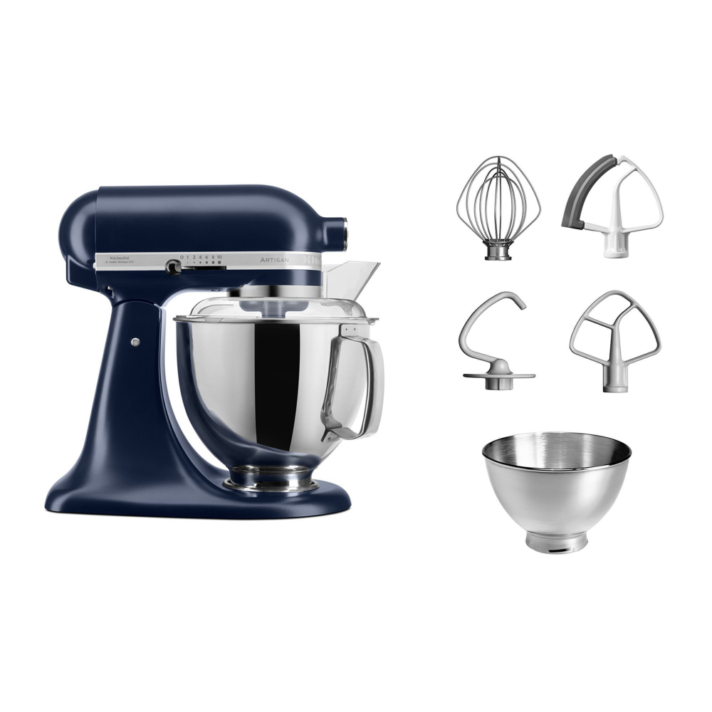 Mixer cu bol 4.8L, Artisan, Model 175, Ink Blue - KitchenAid [10]