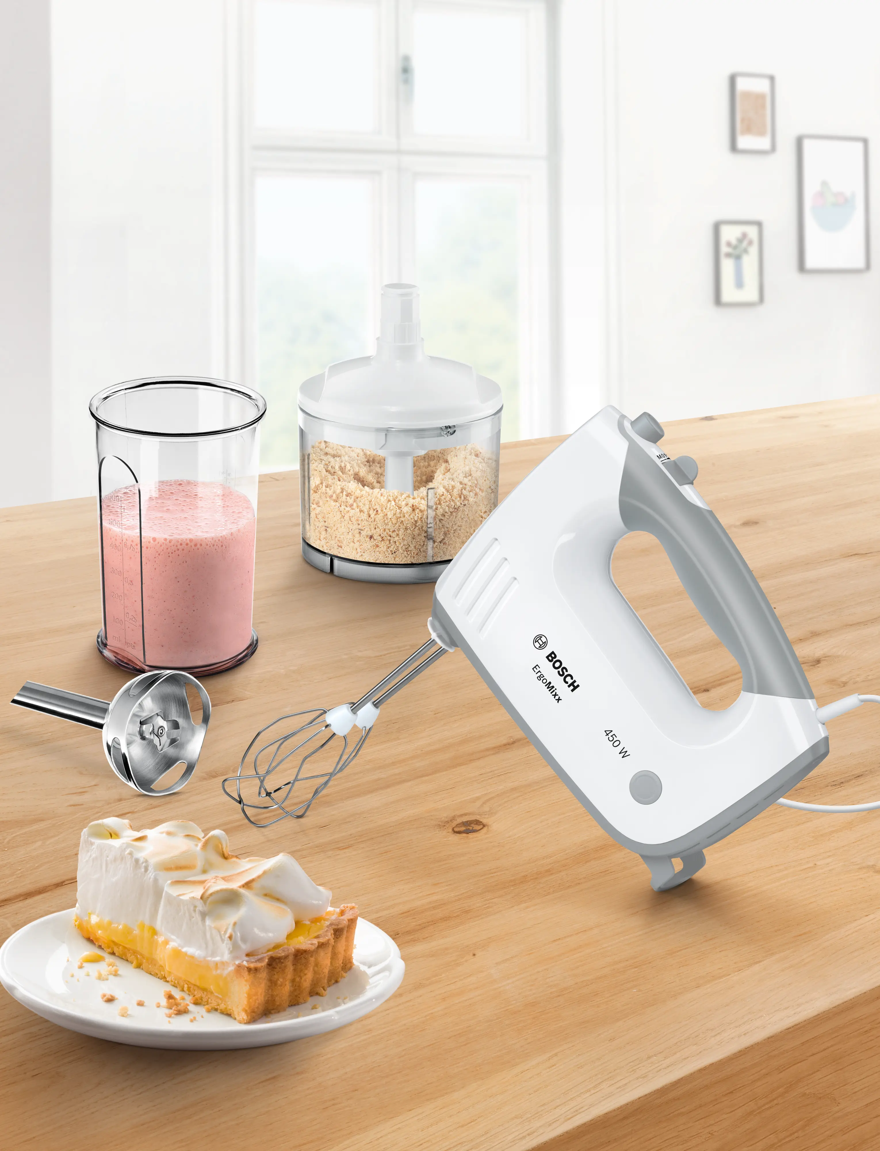 Mixer de mână Bosch ErgoMixx 450 W Alb, Window grey [10]