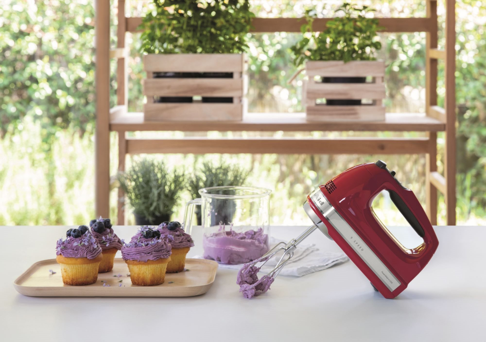 Mixer de mana cu 9 viteze, 85 W, Empire Red - KitchenAid [7]