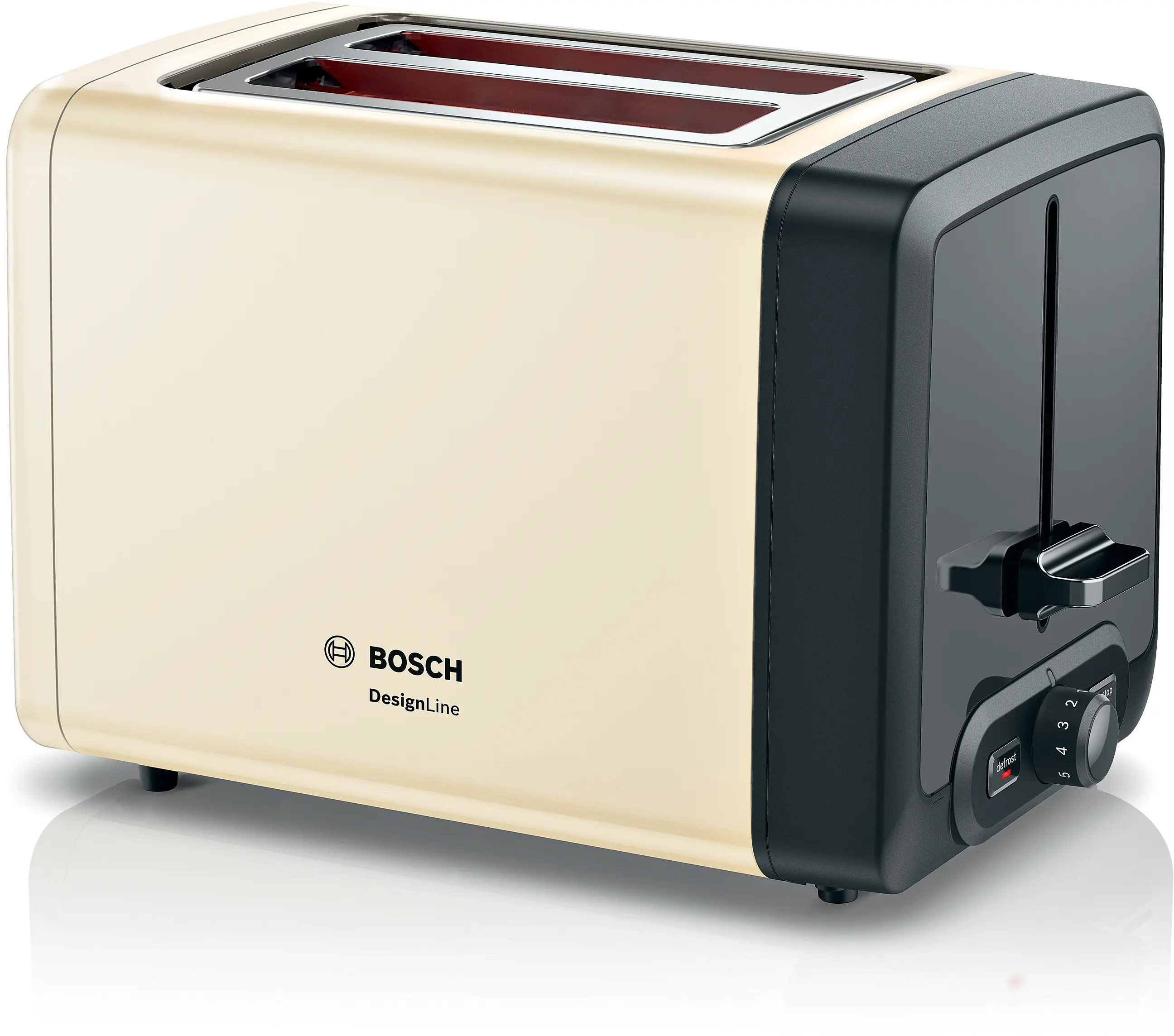 Prăjitor pâine compact Bosch DesignLine, Rosu [2]