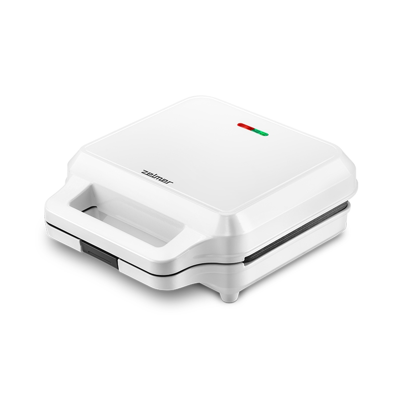 Sandwichmaker Zelmer ZSM0002, 900 W, 2 felii, Alb [1]