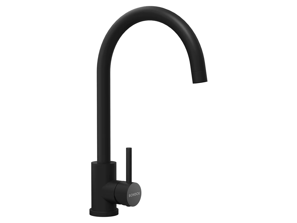 Set chiuveta bucatarie Schock Nemo N-100 570 x 510 mm Cristalite Nero cu parti vizibile negru si baterie bucatarie Schock Prima negru [3]