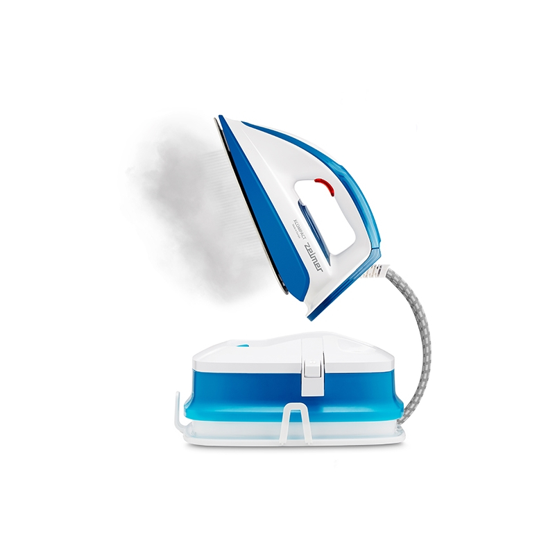 Statie de calcat Zelmer ZIS8400 Xcompact,2400W,6 bari,jet abur 150 g/min,Capacitate rezervor apa 1.6 l,Curatare automata,Mod BOOST,Mod ECO, Alb/Gri [6]
