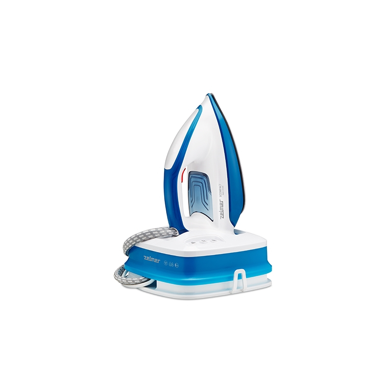 Statie de calcat Zelmer ZIS8400 Xcompact,2400W,6 bari,jet abur 150 g/min,Capacitate rezervor apa 1.6 l,Curatare automata,Mod BOOST,Mod ECO, Alb/Gri [1]