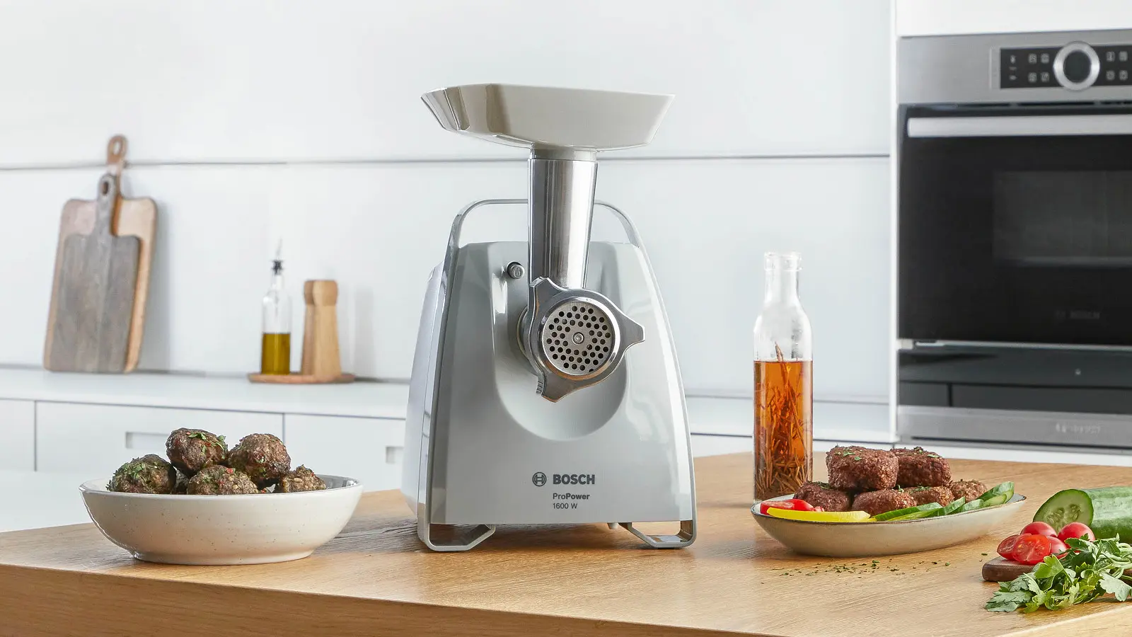 Tocător de carne Bosch ProPower 1600 W Alb, Window grey [6]