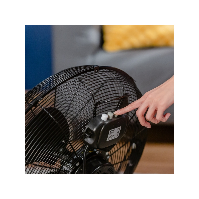 Ventilator de podea Zelmer ZFF0350, 70 W, 35 cm diametru, 3 trepte viteza, 3 lame, Negru [2]