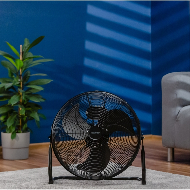 Ventilator de podea Zelmer ZFF0350, 70 W, 35 cm diametru, 3 trepte viteza, 3 lame, Negru [4]