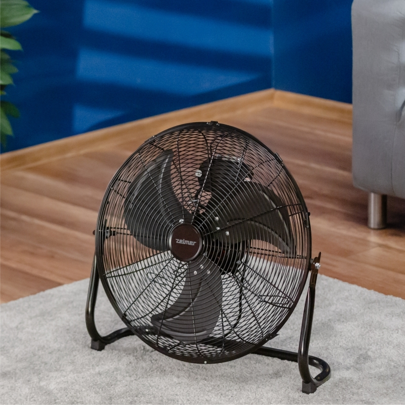 Ventilator de podea Zelmer ZFF0450, 120 W, 45 cm diametru, 3 trepte viteza, 3 lame, Negru [5]