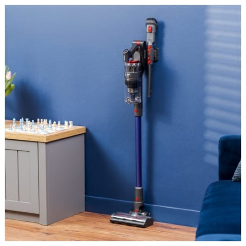 Aspirator vertical fara fir Zelmer ZSVC822, 25.9 V, 0.35 L, motor BLDC, Autonomie 40 min, Filtru HEPA, Multi Cyclone, Gri/Albastru [3]