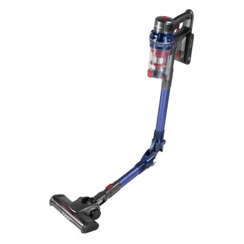 Aspiratoare verticale - Aspirator vertical fara fir Zelmer ZSVC925F, 25.9V, Cyclone, iluminare, Motor BLDC, 0.8l, autonomie 30 min, Filtru HEPA, Tub pliabil, Albastru/Gri