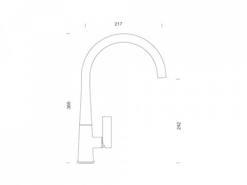 Baterie bucatarie Schock Gota Cristadur Negru, aspect granit, cartus ceramic [1]