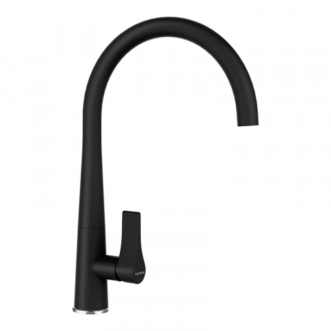 Baterii - Baterie bucatarie Schock Gota Cristadur Negru, aspect granit, cartus ceramic