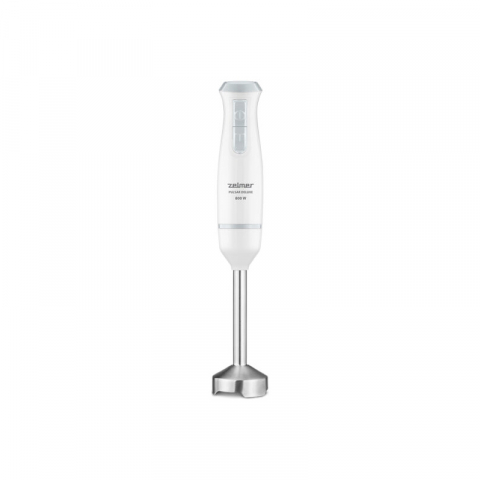 Blender de mana Zelmer ZHB4561S Pulsar Deluxe, 800 W, 2 lame inox, Turbo, Recipient 800 ml, Alb/Albastru [3]