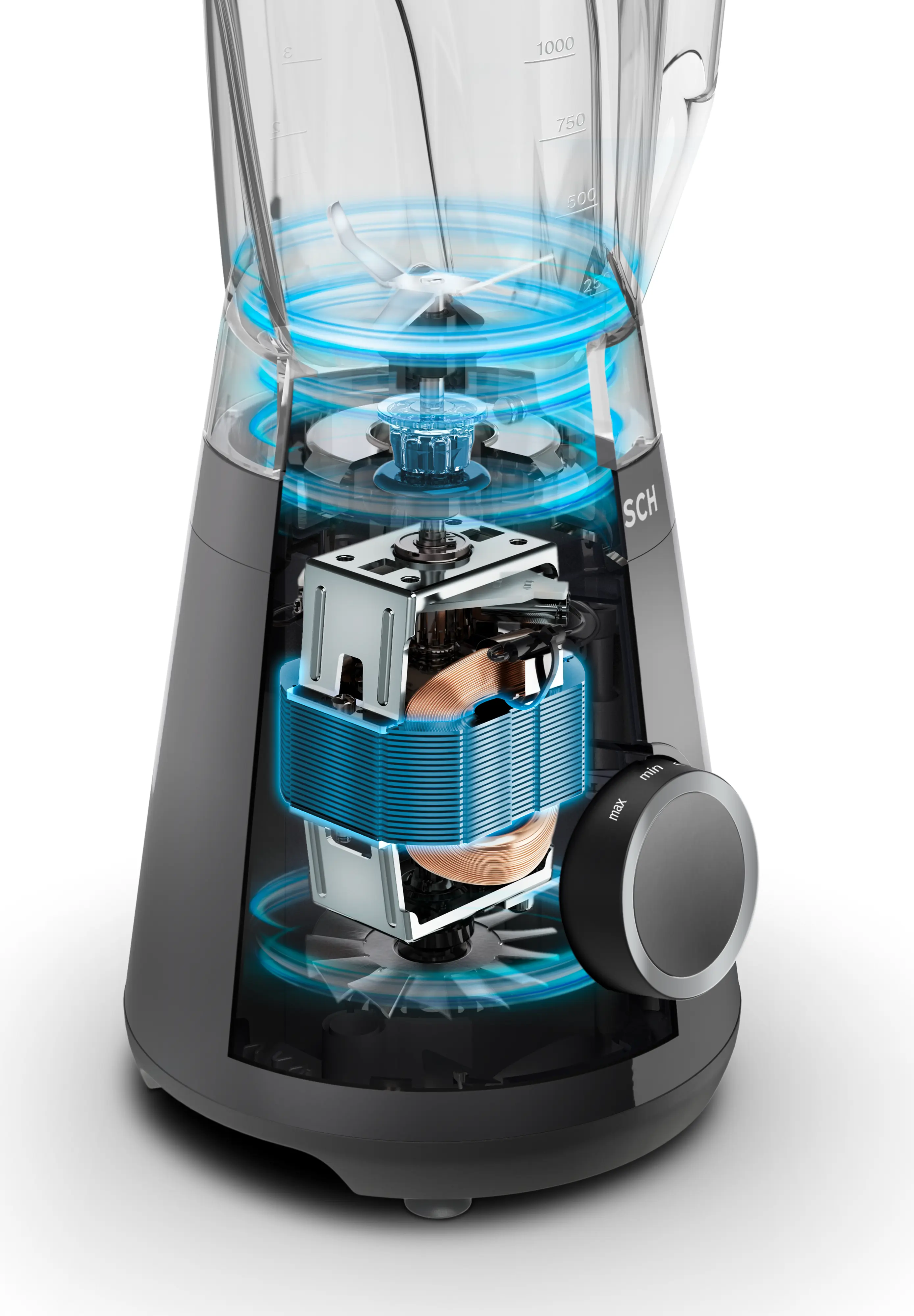 Blender de masă Bosch Seria 4 VitaPower 1200 W, Negru [6]