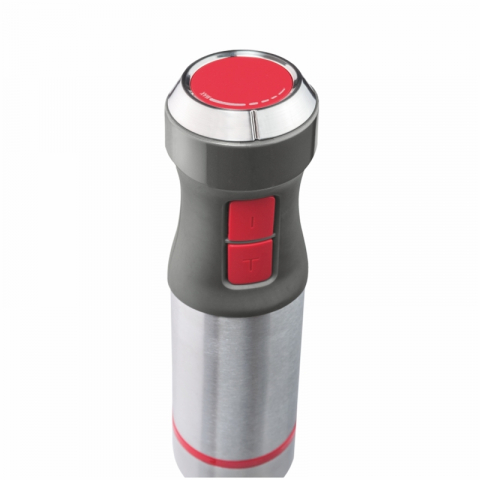Blender vertical Zelmer ZHB4652 VARIO, 1400W, 4 lame, picior metalic, Functie TURBO, Dozator 700 ml, tocator 500 ml, gri/rosu [4]