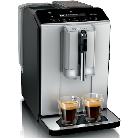 Preparare bauturi - Espressor automat Bosch TIE20301, VeroCafe, Silk Silver, Rezervor de apă