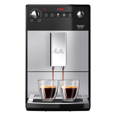 Preparare bauturi - Espressor Automat Melitta Purista, 15 bar, 5 niveluri de granulație, Super Silent, Super SLIM 20cm