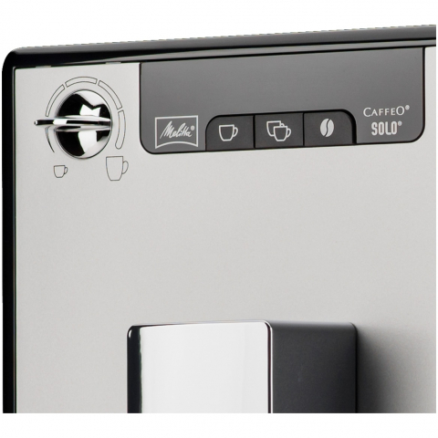 Espressor automat Melitta® Solo, 1400W, 15 bari, 1.2l, Rezervor boabe,  20cm, Silver [1]
