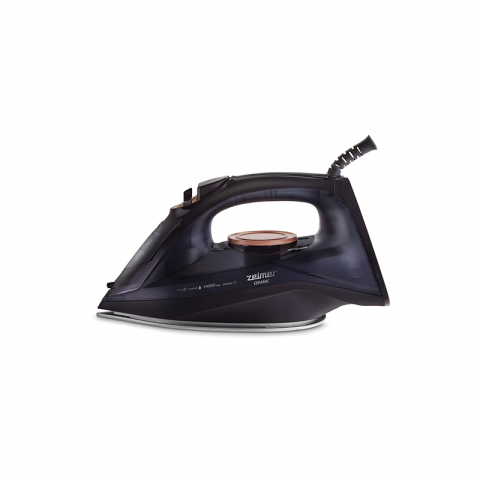 Fiare de calcat & accesorii - Fier de calcat cu abur Zelmer ZIR1505 Ceramica, 2400W, jet abur 30 g/min, rzervor apa 240 ml, Negru