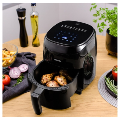 Friteuza cu aer cald Zelmer ZAF3550, 1200 W, 3,5 l, Timer 60 minute , Oprire automata, 9 programe presetate, Temperatura pana la 200 grade [3]