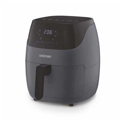 Friteuze cu aer cald - Friteuza cu aer cald Zelmer ZAF5502G, 5 l, control digital, 8 programe automate, invelis antiaderent