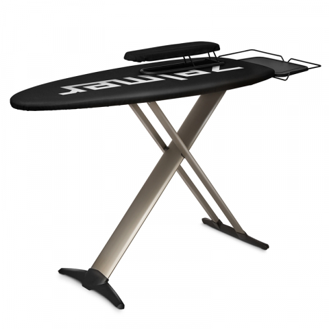 Mese de calcat - Masa de calcat Zelmer ZIB0001 Performance, husa bumbac 100%, accesorii pentru calcat maneci, 130x47 cm, Negru