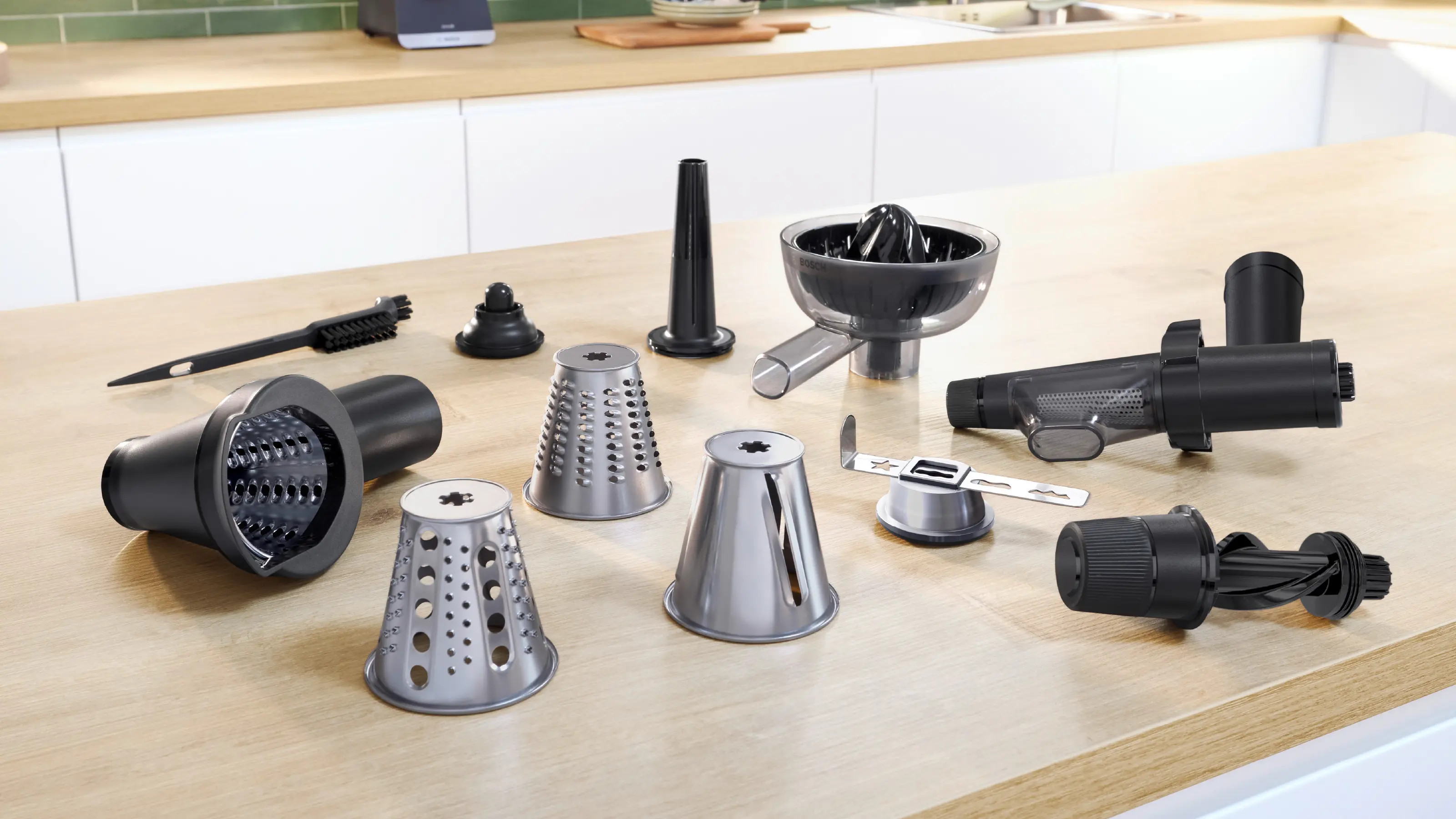 Mașină de tocat Bosch Seria 6 MultiPower 2100 W Black, silver metalic [5]