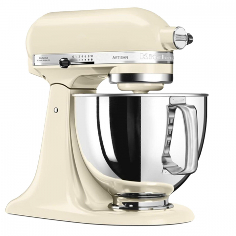 Mixere planetare - Mixer cu bol 4.8L, Artisan, Model 175, Almond Cream - KitchenAid