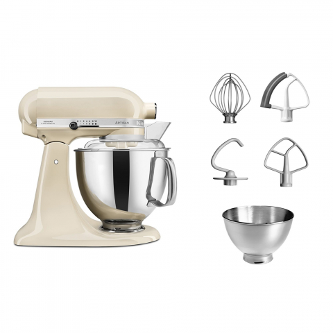 Mixer cu bol 4.8L, Artisan, Model 175, Almond Cream - KitchenAid [9]