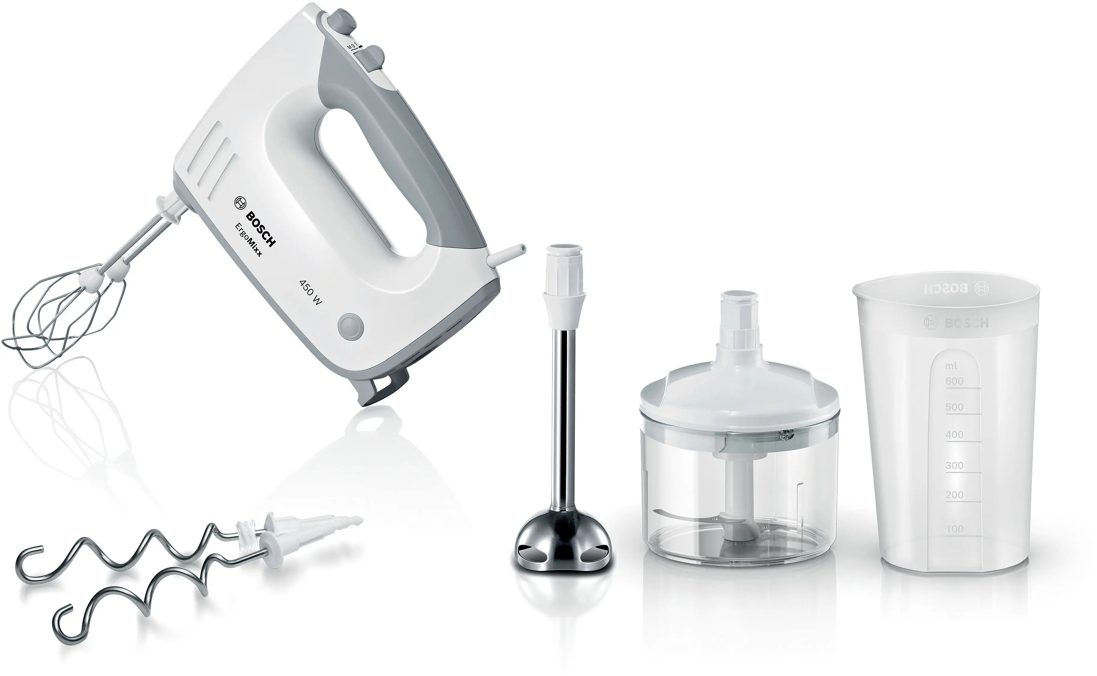 Mixere - Mixer de mână Bosch ErgoMixx 450 W Alb, Window grey