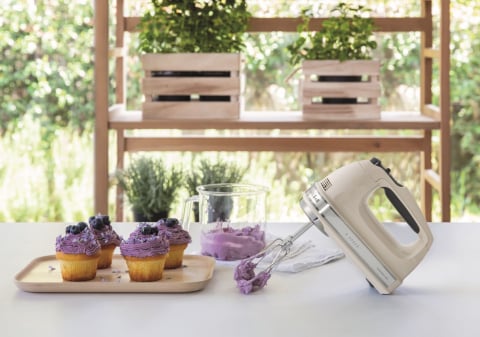Mixer de mana cu 9 viteze, 85 W, Almond Cream - KitchenAid [3]