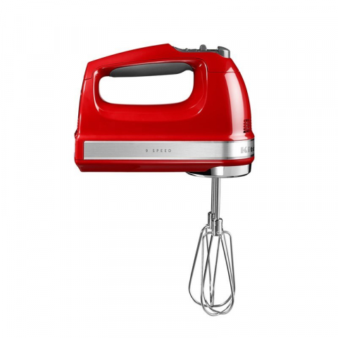 Mixere - Mixer de mana cu 9 viteze, 85 W, Empire Red - KitchenAid