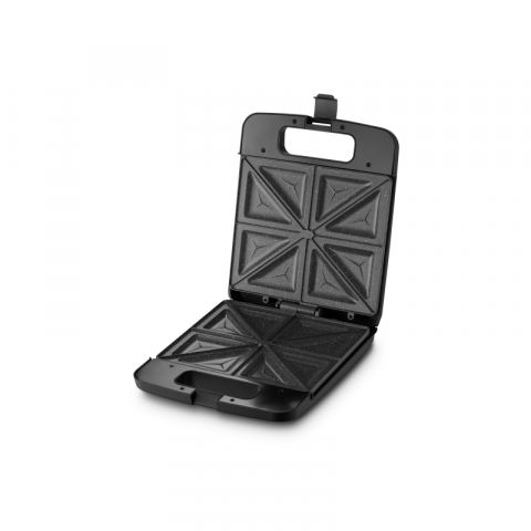 Sandwichmaker Zelmer ZSM7400, 1400W, 4 felii, maner izolat, sistem de blocare, invelis antiaderent, Negru [4]