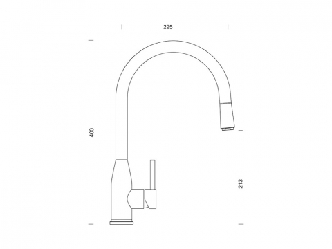 Set chiuveta bucatarie Schock Mono N-100 570 x 510 mm Cristadur Puro, negru intens cu parti vizibile si baterie bucatarie Schock Kavus cu cap extractibil Puro [5]