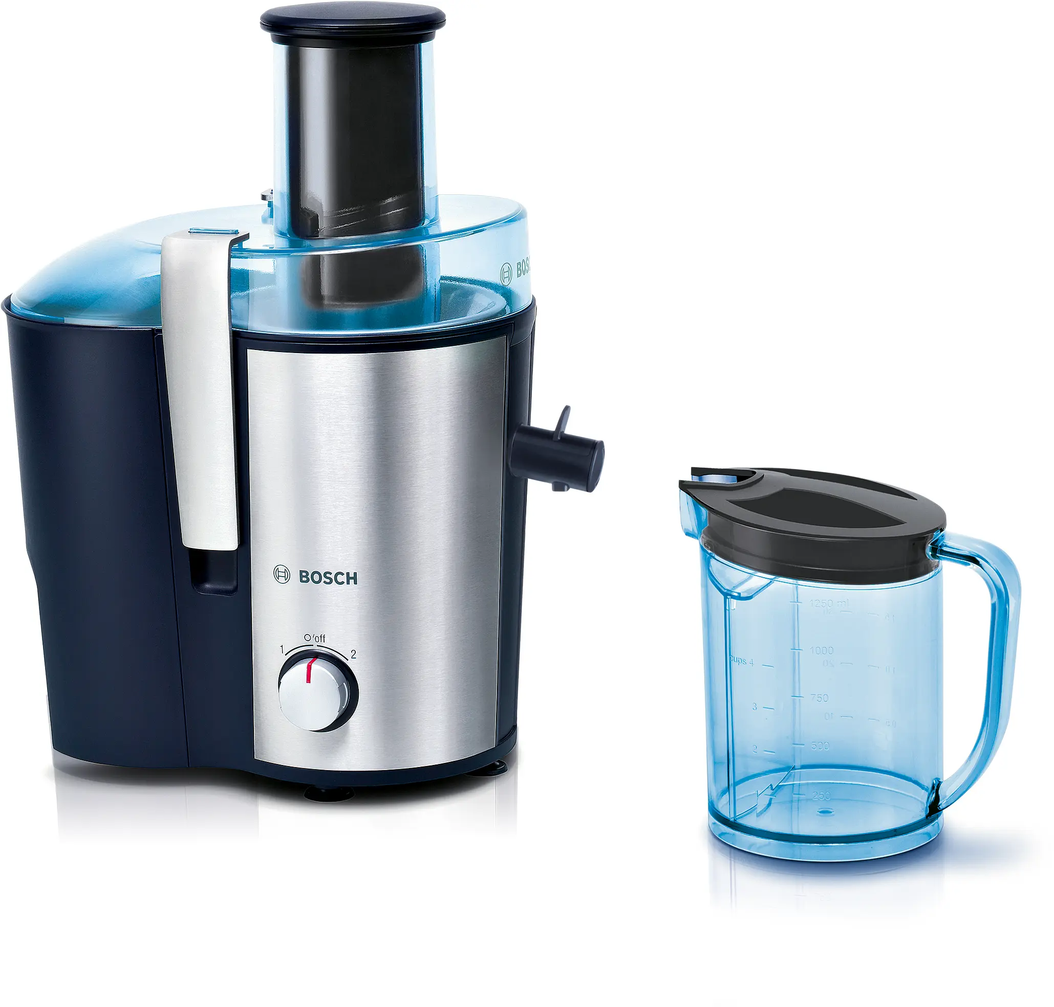 Preparare bauturi - Storcatoare prin centrifugare Bosch VitaJuice 3 700 W Blue, Argintiu