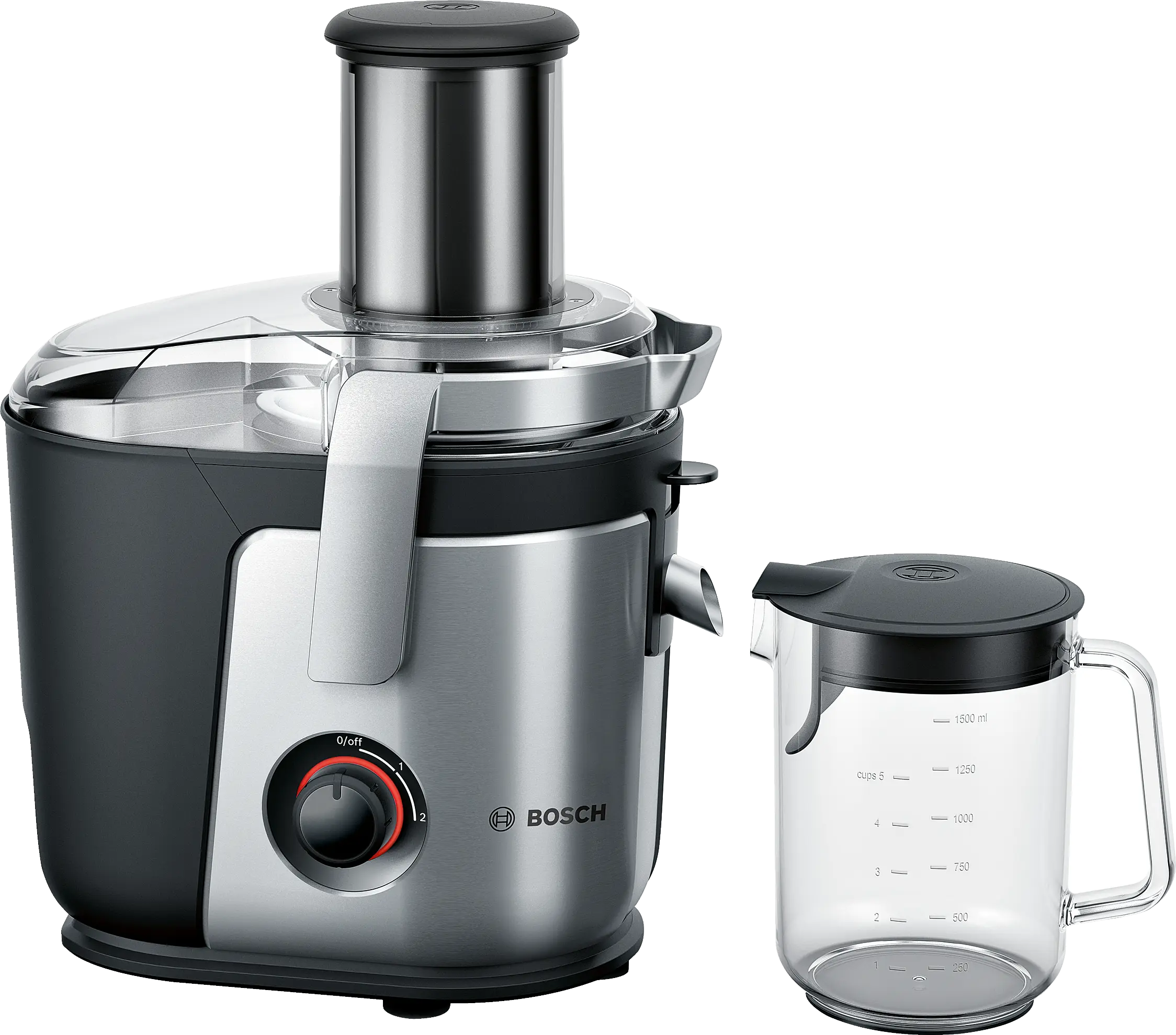 Preparare bauturi - Storcatoare prin centrifugare Bosch VitaJuice 4 1000 W Argintiu, Negru