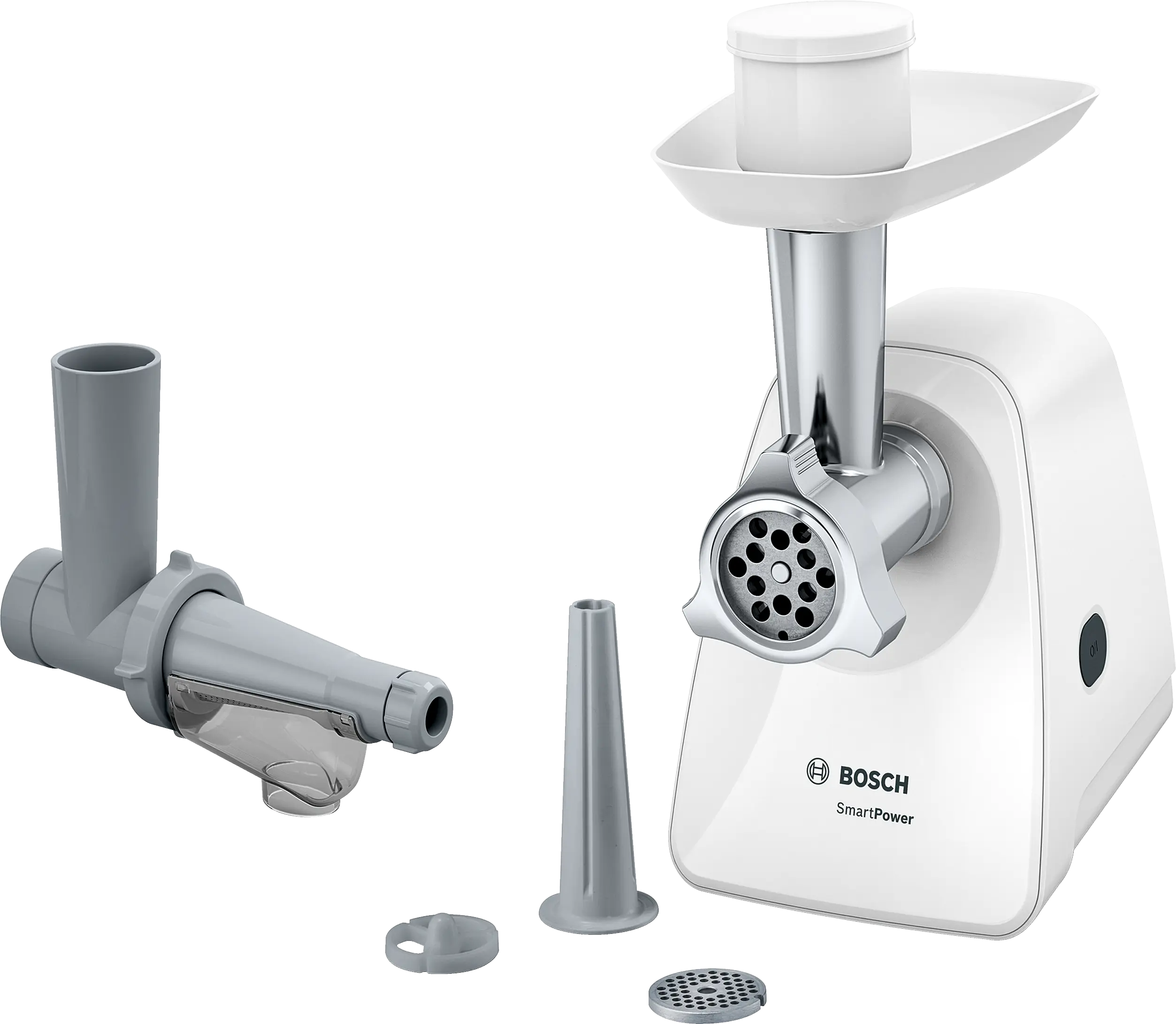 Masini de tocat - Tocător de carne Bosch SmartPower 1500 W, Alb