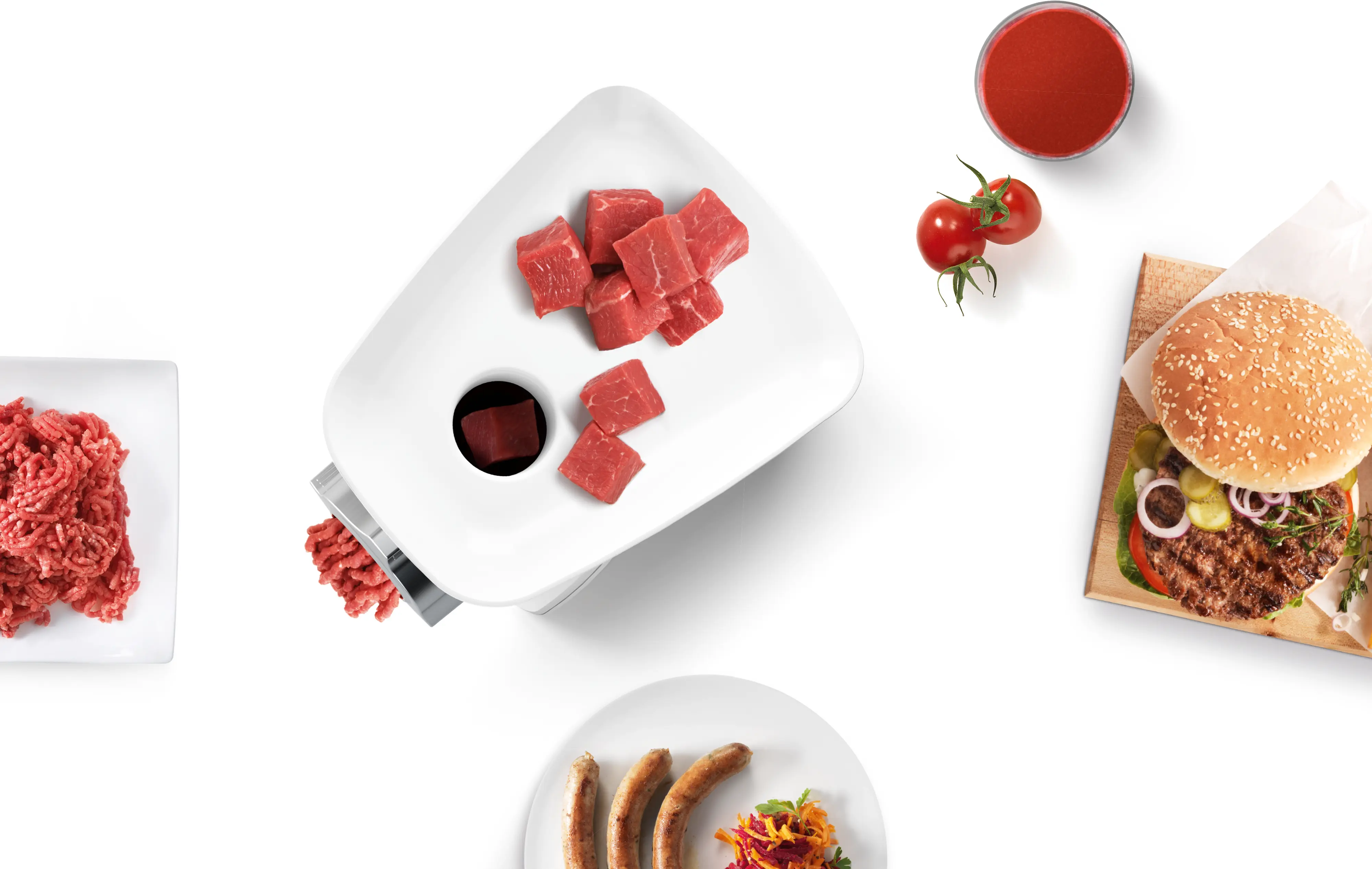 Tocător de carne Bosch SmartPower 1500 W Alb [5]