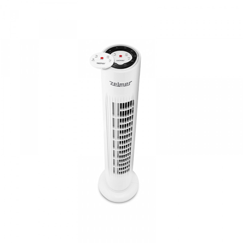 Ventilatie - Ventilator turn Zelmer ZTW1500M, 45W, 3 viteze, telecomanda, alb