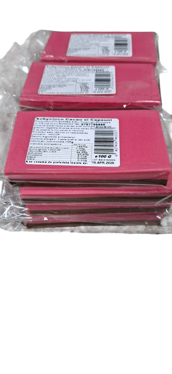 kukycioco Cacao +Capsuni duo 100g x12buc 1200g [3]