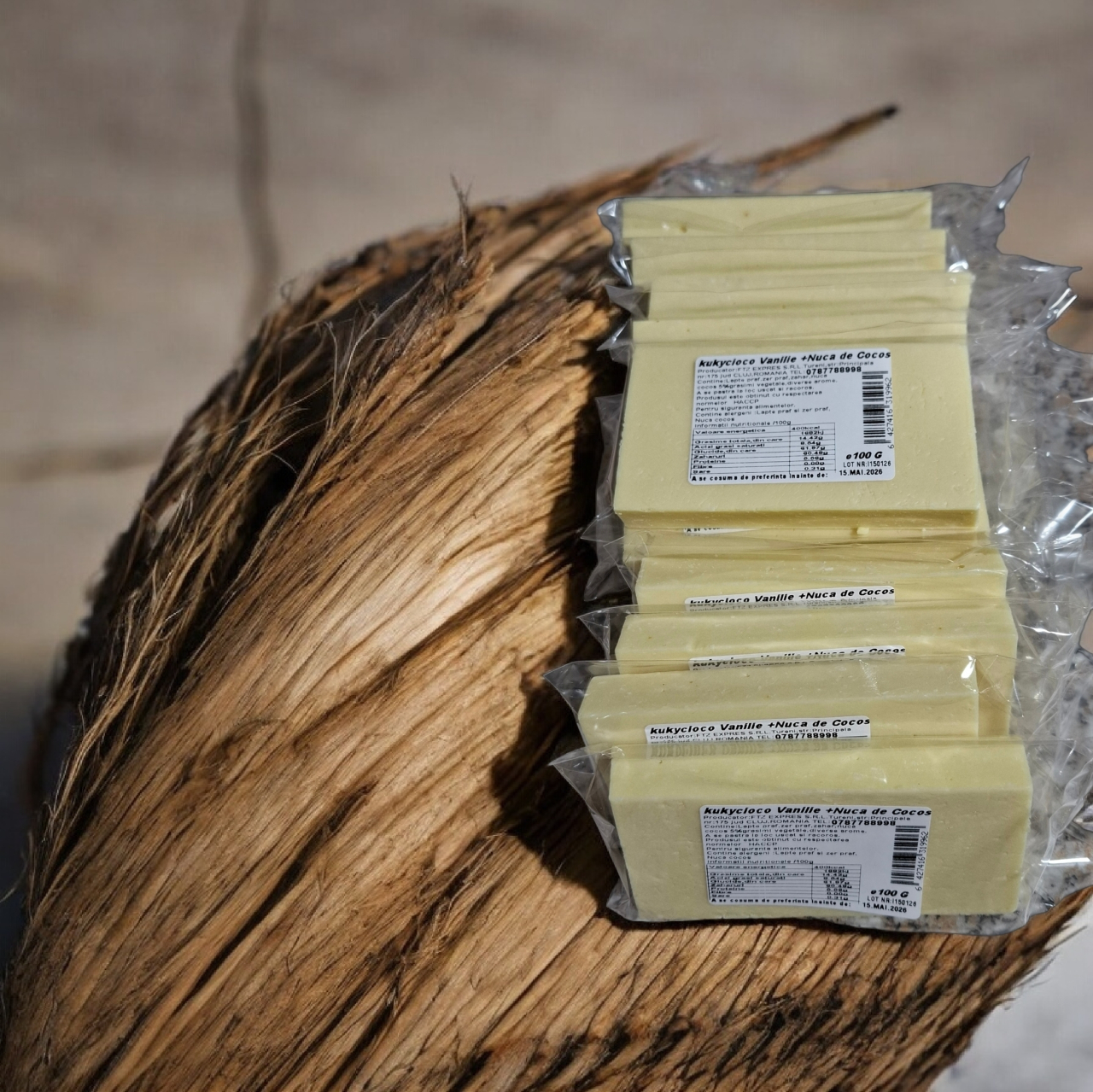 kukycioco Vanilie+Nuca de Cosos 100gx12buc [4]