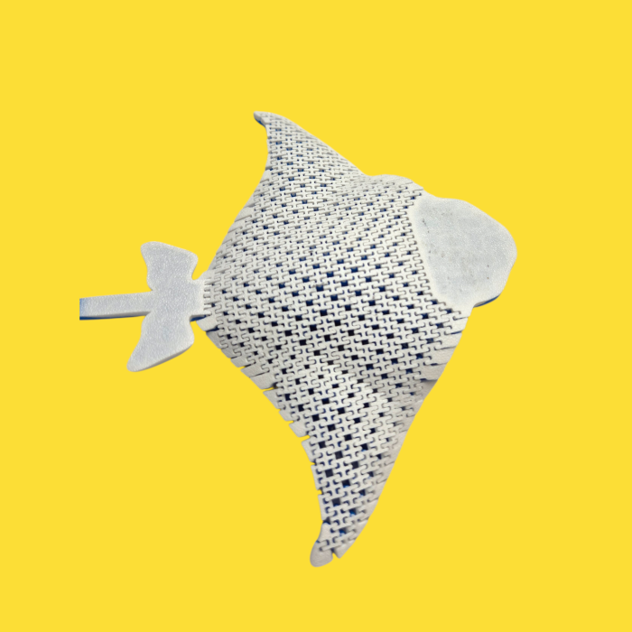 Pisica de mare Albastră Flexibilă 3D [7]