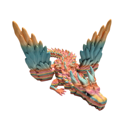DRAGONI FLEXIBILI - Dragon articulat cu aripi