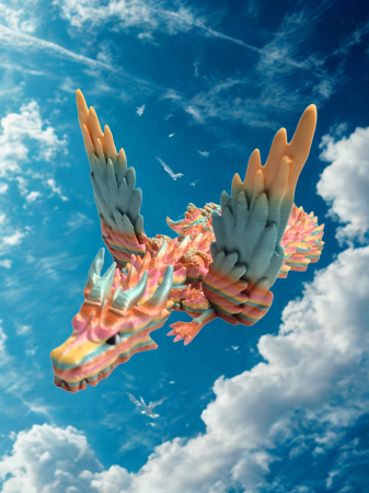 Dragon articulat cu aripi [5]