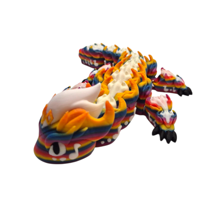 DRAGONI FLEXIBILI - Dragon BARDRAGON Articulat Multicolor 3D