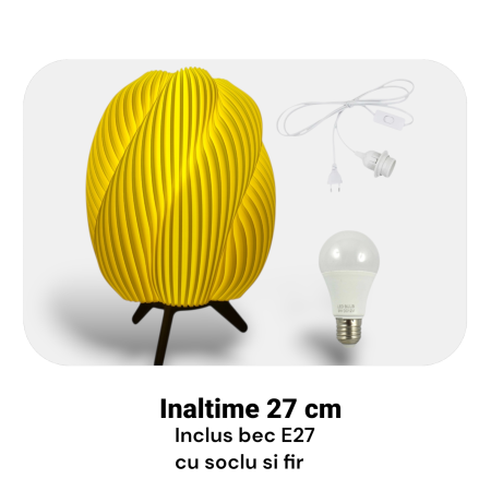 HOME & DECO - lampă-de-masă-decorativă-veioză-ionix-27cm-e27-cu-fir-și-întrerupător