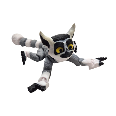 ANIMALE FLEXIBILE - Maimuță Lemur Flexibilă 3D