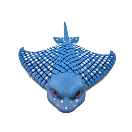 ANIMALE FLEXIBILE - Pisica de mare Albastră Flexibilă 3D