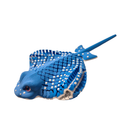 Pisica de mare Albastră Flexibilă 3D [4]