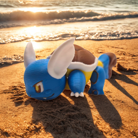 Wartortle Articulat 3D, [4]